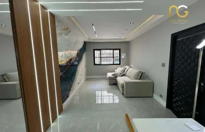 Casa com 3 dormitórios à venda, 163 m² por r$ 820.000,00 - aviação - praia grande/sp