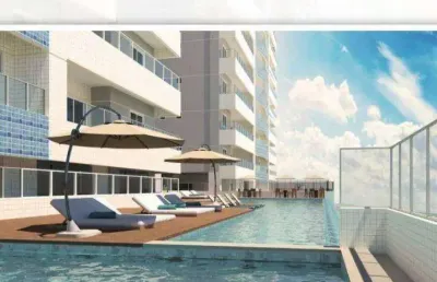 Apartamento novo 3 dormitorios 1 suite  - vista mar - ocian/praia grande-sp