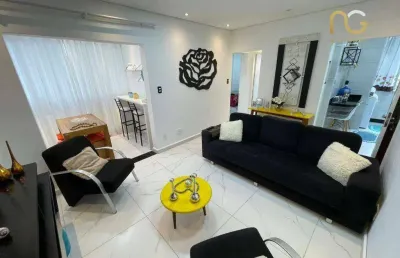 Apartamento com 2 dormitórios à venda, 60 m² por r$ 350.000,00 - vilamar - praia grande/sp