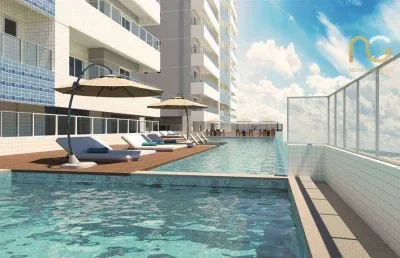 Apartamento com 3 dormitórios à venda, 115 m² por r$ 635.000,00 - vila assunção - praia grande/sp
