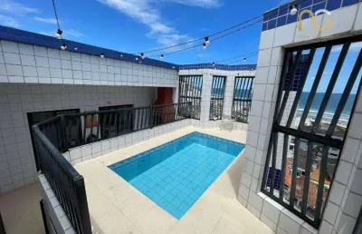 Cobertura com 2 dormitórios à venda, 156 m² por r$ 940.000,00 - vila assunção - praia grande/sp