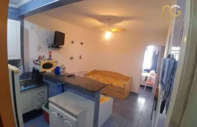 Kitnet com 1 dormitório à venda, 30 m² por r$ 185.000,00 - aviação - praia grande/sp