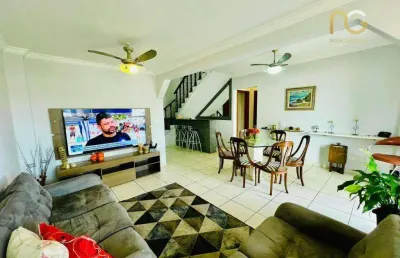 Apartamento duplex com 4 dormitórios à venda, 148 m² por r$ 735.000,00 - vila guilhermina - praia grande/sp