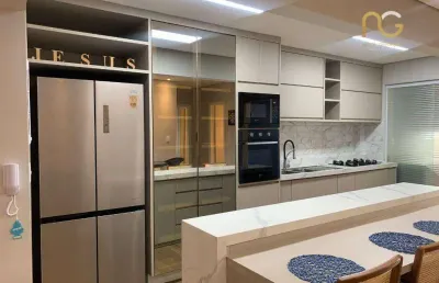 Apartamento com 2 dormitórios à venda, 93 m² por r$ 719.000,00 - tupi - praia grande/sp