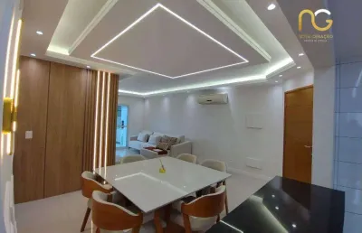 Apartamento com 3 dormitórios à venda, 100 m² por r$ 850.000,00 - vila guilhermina - praia grande/sp