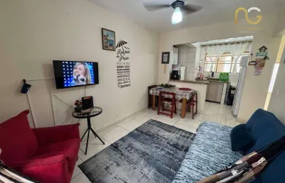 Apartamento com 1 dormitório à venda, 40 m² por r$ 210.000,00 - vilamar - praia grande/sp