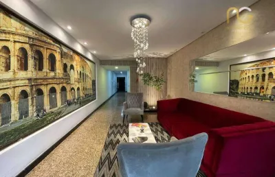 Apartamento com 2 dormitórios à venda, 97 m² por r$ 608.000,00 - vila guilhermina - praia grande/sp