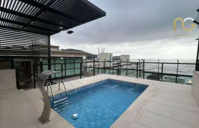 Cobertura com 3 dormitórios à venda, 257 m² por r$ 2.900.000,00 - canto do forte - praia grande/sp
