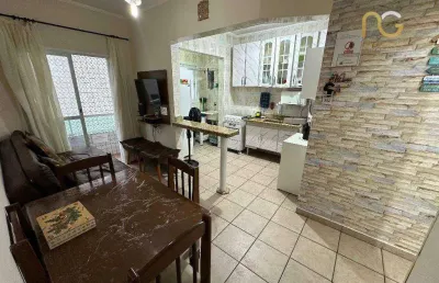 Apartamento com 1 dormitório à venda, 38 m² por r$ 220.000,00 - mirim - praia grande/sp