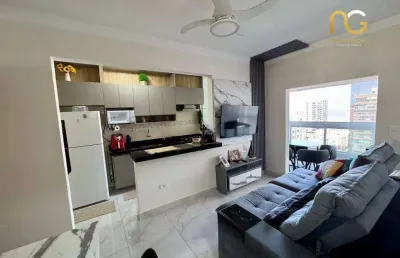 Apartamento com 2 dormitórios à venda, 61 m² por r$ 560.000,00 - tupi - praia grande/sp