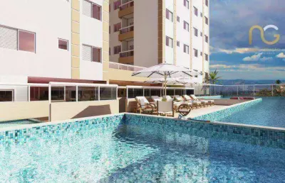 Apartamento com 2 dormitórios à venda, 43 m² por r$ 290.000,00 - parque são vicente - são vicente/sp