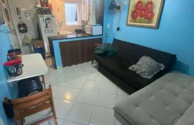 Kitnet com 1 dormitório à venda, 38 m² por r$ 185.000,00 - aviação - praia grande/sp