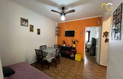 Apartamento com 1 dormitório à venda, 62 m² por r$ 220.000,00 - vila caiçara - praia grande/sp