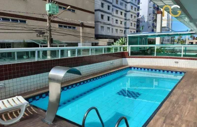 Apartamento com 1 dormitório à venda, 43 m² por r$ 280.000,00 - vila assunção - praia grande/sp
