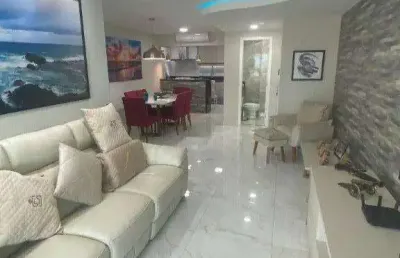 Apartamento à venda, 140 m² por r$ 1.980.000,00 - vila guilhermina - praia grande/sp