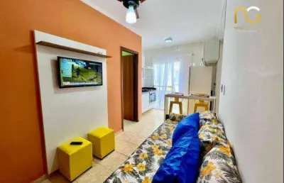 Apartamento com 1 dormitório à venda, 56 m² por r$ 245.000,00 - solemar - praia grande/sp