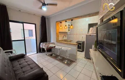 Apartamento com 1 dormitório à venda, 40 m² por r$ 265.000,00 - tupi - praia grande/sp