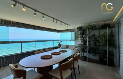 Apartamento com 3 dormitórios à venda, 140 m² por r$ 1.350.000 - caiçara - praia grande/sp