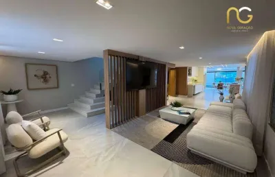 Casa com 3 dormitórios à venda, 425 m² por r$ 5.000.000,00 - canto do forte - praia grande/sp