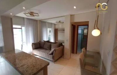 Apartamento com 2 dormitórios à venda, 67 m² por r$ 490.000,00 - vilamar - praia grande/sp