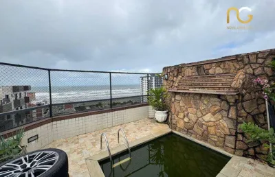 Cobertura com 3 dormitórios à venda, 138 m² por r$ 1.450.000,00 - tupi - praia grande/sp