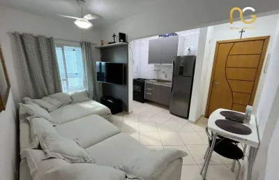 Apartamento com 2 dormitórios à venda, 55 m² por r$ 420.000,00 - vila guilhermina - praia grande/sp