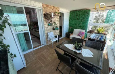 Apartamento com 3 dormitórios à venda, 100 m² por r$ 875.000,00 - balneário flórida - praia grande/sp