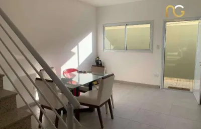 Casa com 2 dormitórios à venda, 65 m² por r$ 338.000,00 - tude basto - praia grande/sp