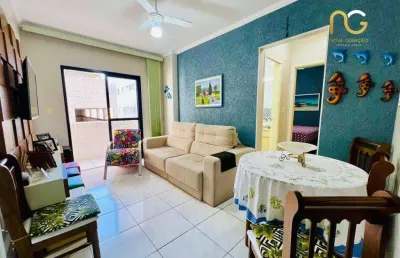 Apartamento 100 metros da praia na ocian pg - mobiliado - r$ 320 mil