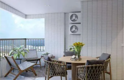 Apartamento com 3 dormitórios à venda, 121 m² por r$ 830.000,00 - vila guilhermina - praia grande/sp