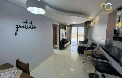Apartamento garden com 2 dormitórios à venda, 77 m² por r$ 610.000,00 - vila assunção - praia grande/sp