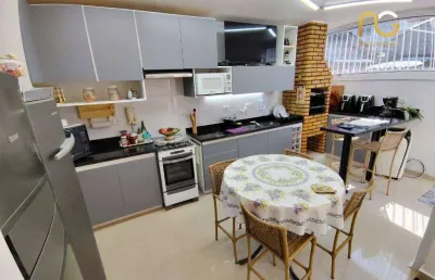 Sobrado com 3 dormitórios à venda, 131 m² por r$ 895.000,00 - caiçara - praia grande/sp