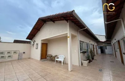 Casa com 1 dormitório à venda por r$ 195.000,00 - maracana - praia grande/sp
