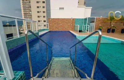Apartamento com 2 dormitórios à venda, 70 m² por r$ 450.000,00 - vila guilhermina - praia grande/sp