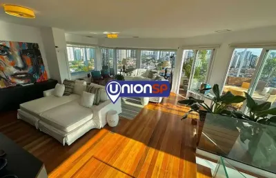 Cobertura com 4 dormitórios, 420 m² - venda por r$ 8.200.000 ou aluguel por r$ 45.215/mês - brooklin - são paulo/sp