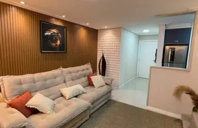 Apartamento 100% mobiliado 70m² , 2 quartos , 2 vagas de garagem no condomínio club santo andré