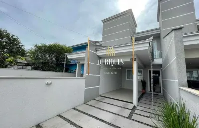 Sobrado geminado com 117m² excelente acabamento  no aventureiro