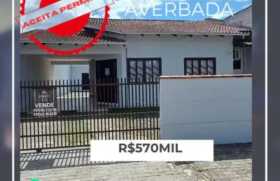 Casa averbada semi mobiliada no guanabara com suite +2quartos .