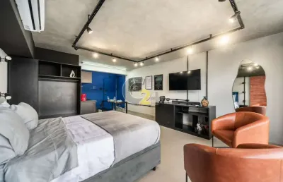 Apartamento studio a venda no centro, 1 quarto,  sem vaga