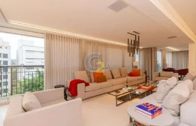 Apartamento à venda no pacacembu com 4 suítes, 6 vagas