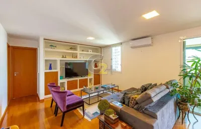 Apartamento à venda no brooklin paulista, 125m², 3 dormitórios, 1 suíte, 3 vagas
