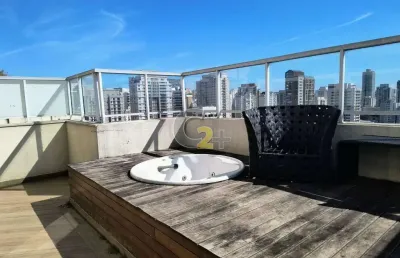 Cobertura duplex mobiliada a venda em perdizes com 2 quartos, sendo 1 suite e 3 vagas