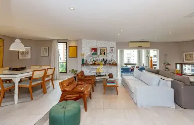 Apartamento á venda em moema, 3 suítes, 3 vagas  de garagem.