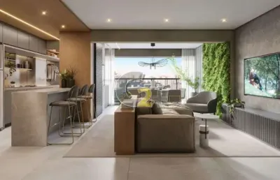 Apartamento a venda na pompeia  com 2 quartos, sendo 1 suite e 1 vaga