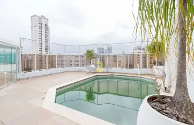 Cobertura à venda em moema com 4 quartos, sendo 3 suítes e 5 vagas