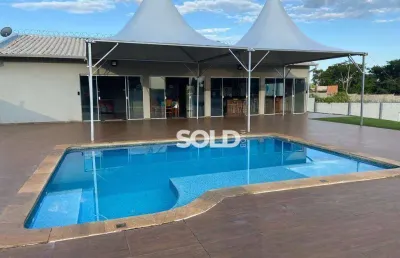 Chácara com 4 dormitórios à venda, 2600 m² por r$ 1.600.000,00 - lot estância tropical - cristais paulista/sp