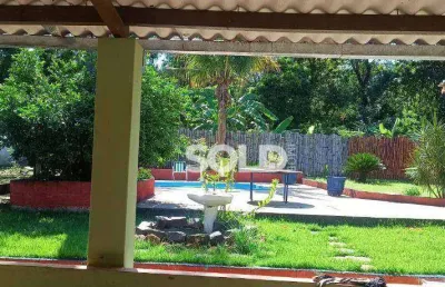 Chácara com 2 dormitórios à venda, 1400 m² por r$ 360.000 - serra azul/sp