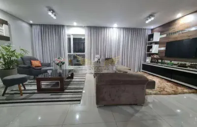 Apartamento com 3 suítes no condomínio espaço jardins para comprar, 130m² - campestre, santo andré/sp.