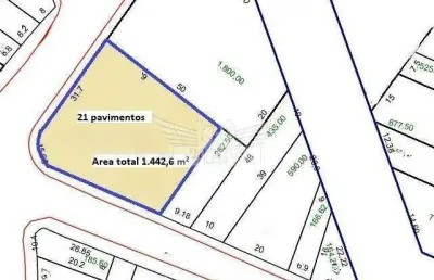 Terreno à venda, 1.442m² - vila bastos - santo andré/sp