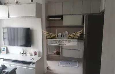 Apartamento com 2 quartos no condomínio fatto para comprar, 52m² - vila alzira, santo andré/sp.